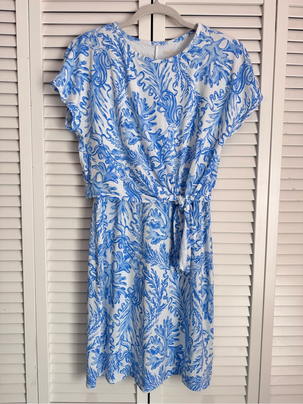 Lilly Pulitzer Inca Dress Resort White Aqua Lounge Cruise Beach Size XS - Picture 3 of 10